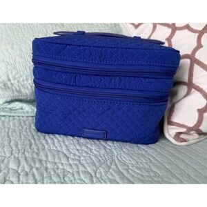 Vera Bradley Iconic Jewelry Train Travel Case in Gage Blue